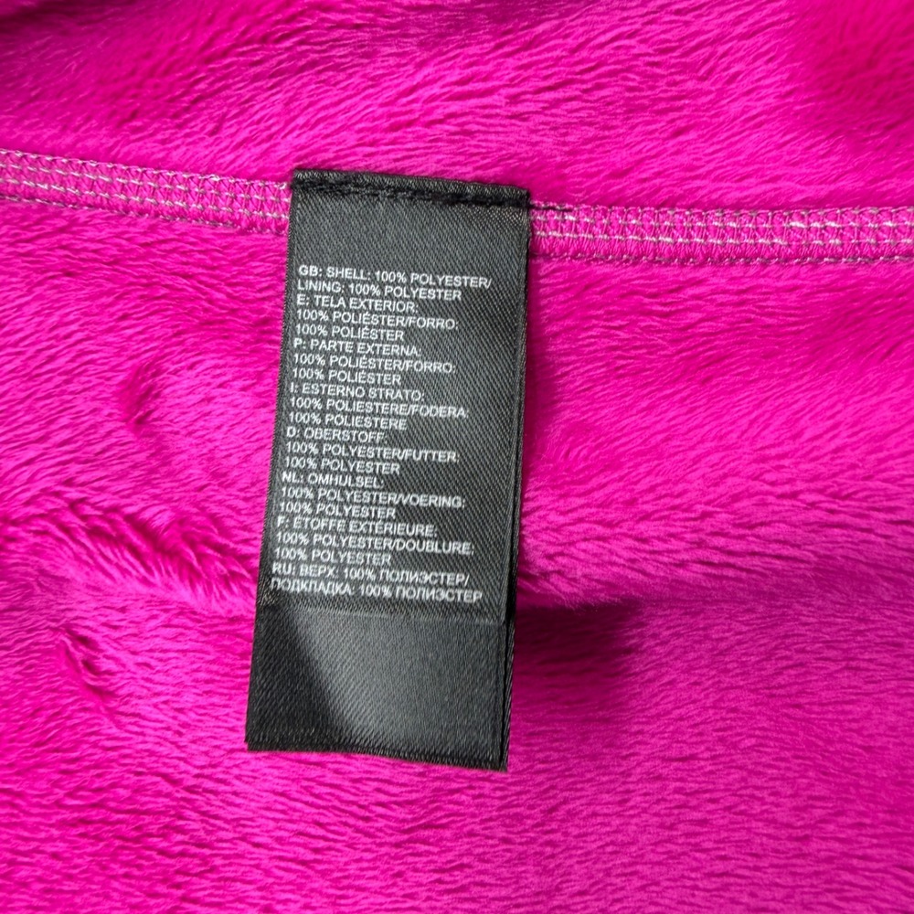 The North Face Agave Full Zip Fleece Hoodie Jacket Womens S Grey Pink - Picture 16 of 16